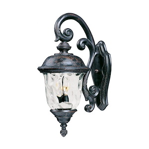 Carriage House VX-Three Light Outdoor Wall Mount in Early American style made with Vivex Material for Coastal Environments