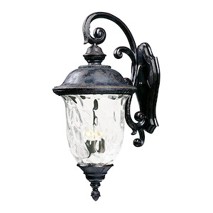 Carriage House VX - Three Light Outdoor Wall Mount made with Vivex Material for Coastal Environments