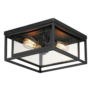 Cabana VX - 2 Light Outdoor Flush Mount-6 Inches Tall and 12 Inches Wide