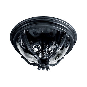 Camden VX-3 Light Outdoor Flush Mount in Early American style made with Vivex Material for Coastal Environments - 168686