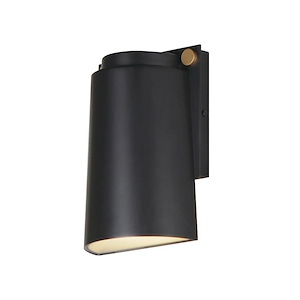 Rivet - 12W 1 LED Outdoor Wall Mount-9.5 Inches Tall and 6.5 Inches Wide