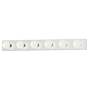 Essentials - 445x - 6 Light Bath Vanity In Contemporary Style-4.25 Inches Tall and 36 Inches Wide