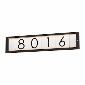 Clean - 25 Inch 5.5W 2 LED Outdoor Address Frame - 1067574
