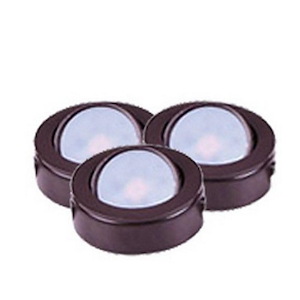 CounterMax MX-LD-AC-12W 2700K 3 LED Under Cabinet Disc Light-2.75 Inches wide by 2.75 Inches Length - 605208