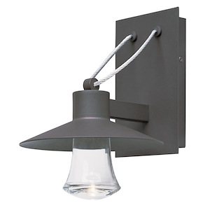 Civic-Outdoor Wall Lantern Cast Aluminum-8 Inches wide by 10.5 inches high