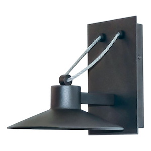 Civic-Large Outdoor Wall Lantern Metal/Glass-13.5 Inches wide by 13.75 inches high