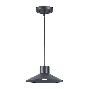 Civic-11W 1 LED Outdoor Hanging Lantern-9.75 Inches wide by 3.5 inches high