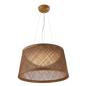 Bahama-Pendant 1 Light-24.25 Inches wide by 12.5 inches high