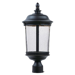 Dover-12W 1 LED Outdoor Post Lantern-9.25 Inches wide by 21 inches high
