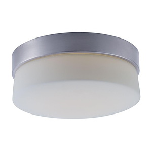 Flux-20W 1 LED Round Flush Mount-9 Inches wide by 4 inches high