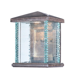 Triumph-8W 1 LED Outdoor Wall Mount-7.25 Inches wide by 9.75 inches high