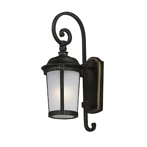 Dover-9W 1 LED Outdoor Wall Mount-8 Inches wide by 19.5 inches high