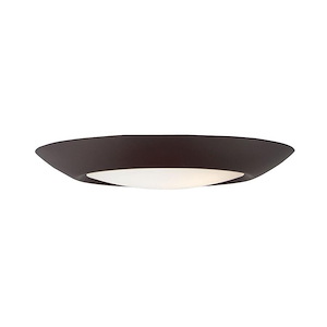 Diverse-12.5W 1 LED Flush Mount in Commodity style-7.5 Inches wide by 0.75 inches high