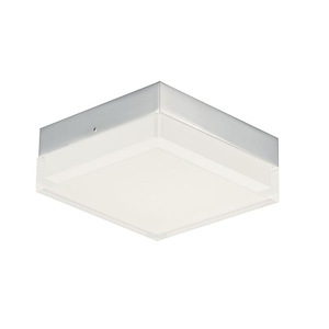 Illuminaire II-12.5W 1 LED Square Flush Mount-4.75 Inches wide by 1.75 inches high