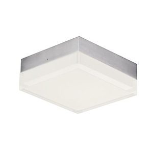 Illuminaire II-12.5W 1 LED Square Flush Mount-4.75 Inches wide by 1.75 inches high