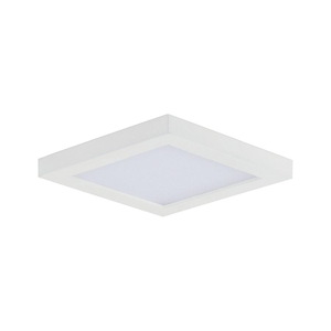 Chip-12W 1 LED Square Flush Mount-5 Inches wide by 0.5 inches high