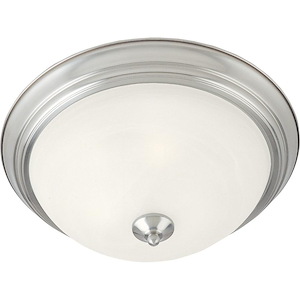 Essentials-1 Light Flush Mount in Early American style-12 Inches wide by 4 inches high - 1213845