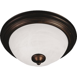 Essentials-Two Light Flush Mount in  style-13.5 Inches wide by 5.5 inches high - 451756
