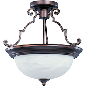 Essentials-3 Light Semi-Flush Mount in  style-17 Inches wide by 14 inches high - 65436