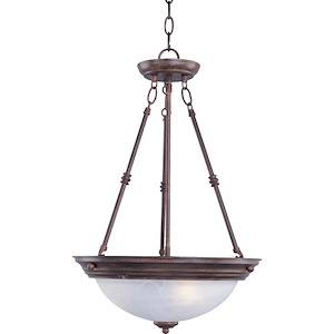 Essentials - 584x - 3 Light Invert Bowl Pendant In Contemporary Style-24 Inches Tall and 15 Inches Wide - 1306272