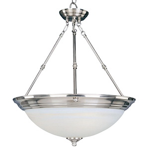 Essentials- 20 Inch 3 Light Invert Bowl Pendant in  style