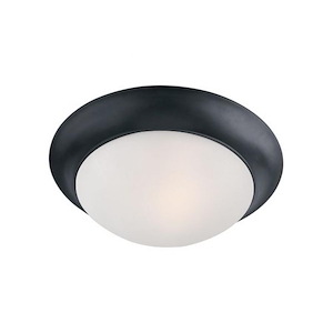 Essentials-585x-1 Light Flush Mount in Early American style-12 Inches wide by 4 inches high