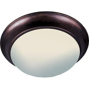 Essentials-Three Light Flush Mount in Early American style-16.5 Inches wide by 5 inches high