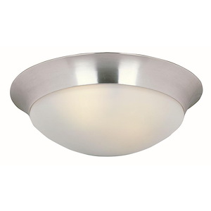 Essentials-Three Light Flush Mount in Early American style-16.5 Inches wide by 5 inches high
