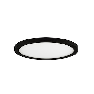 Wafer - 20W 1 LED Round Flush Mount-0.5 Inches Tall and 9 Inches Wide