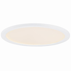 Wafer - 32W 1 LED Round Flush Mount In Modern Style-0.5 Inches Tall and 22 Inches Wide