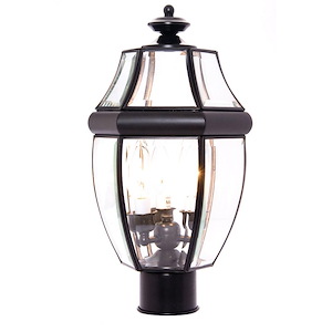 South Park- 9.5 Inch 3 Light Outdoor Pole/Post Mount in Early American style - 1027597