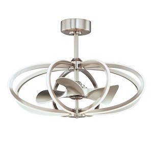 Solstice - 33.5 Inch 60W 8 LED WiFi-enabled Fandelight
