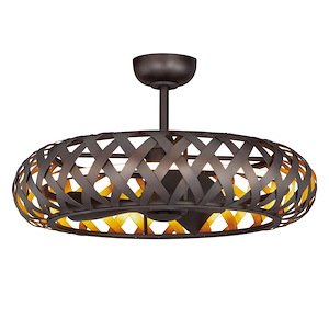 Weave - 33 Inch 43W 1 LED WiFi-enabled Fandelight