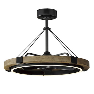 Timber - 30W 1 LED Fandelight-23 Inches Tall and 31 Inches Wide