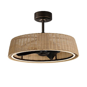 Tulum - 30W 1 LED Fandelight-18.5 Inches Tall and 29 Inches Wide