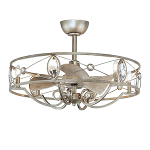 Solitaire - 30.75 Inch 24W 6 LED WiFi-enabled Fandelight