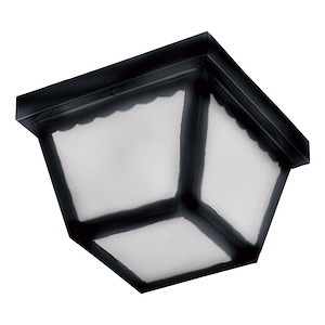 Outdoor Essentials-2 Light Outdoor Flush Mount in  style-9.5 Inches wide by 5 inches high