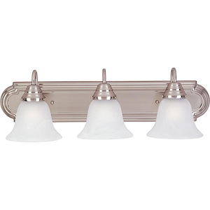 Essentials-3 Light Early American Bath Vanity in Early American style-24 Inches wide by 7 inches high