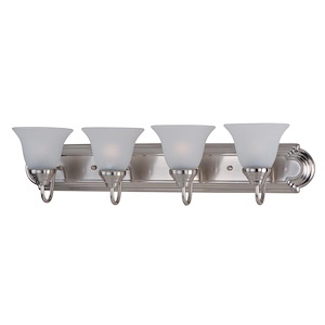 Essentials-4 Light Early American Bath Vanity in Early American style-30 Inches wide by 7 inches high