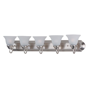Essentials-5 Light Early American Bath Vanity in Early American style-36 Inches wide by 7 inches high