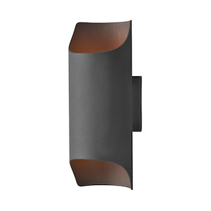 Lightray-12W 2 LED Outdoor Wall Sconce in Modern style-5.75 Inches wide by 13.75 inches high