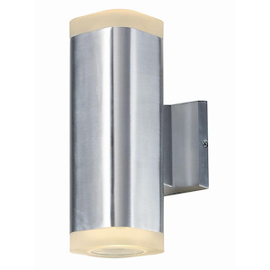 Lightray-12W 2 LED Outdoor Wall Sconce in Modern style-3.5 Inches wide by 10.25 inches high - 514154