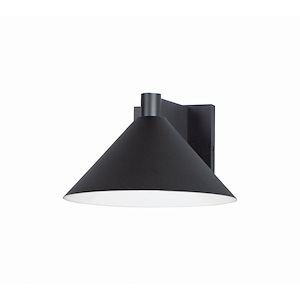 Conoid-10W 1 LED Large Outdoor Wall Mount-10 Inches wide by 6 inches high