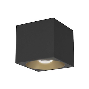 Stout - 18W 1 LED Square Flush Mount-4.25 Inches Tall and 4.75 Inches Wide