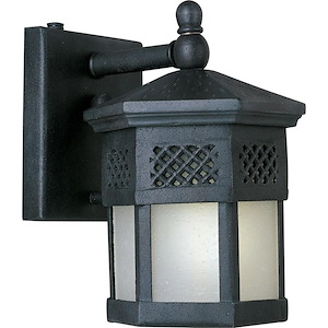 Scottsdale EE-Outdoor Wall Lantern Mediterranean Forged Iron in Mediterranean style-6 Inches wide by 8.5 inches high