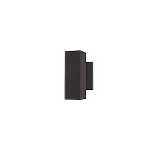 Culvert - 14W 2 LED Outdoor Wall Sconce-7.5 Inches Tall and 2.5 Inches Wide