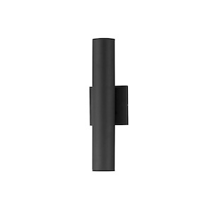 Calibro - 14W 2 LED Outdoor Wall Mount-14.5 Inches Tall and 2.5 Inches Wide