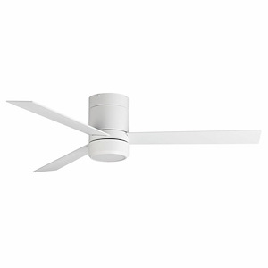 Tanker - 3 Blade Hugger Ceiling Fan with Light Kit-10 Inches Tall and 52 Inches Wide - 1311145