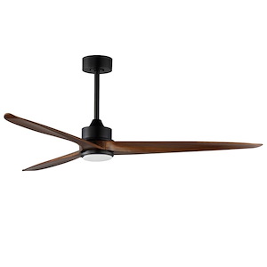 Woodwind - 3 Blade Ceiling Fan with Light Kit-14.5 Inches Tall and 80 Inches Wide