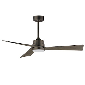 Vortex - 3 Blade Ceiling Fan with Light Kit-13.75 Inches Tall and 52 Inches Wide